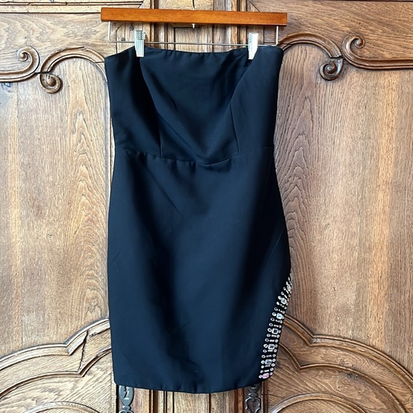 Do+BE Black Strapless Rhinestone - Picture 3 of 14